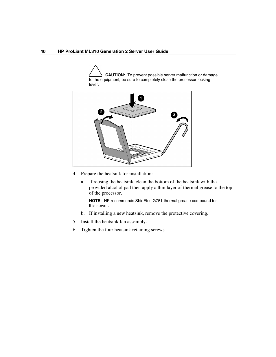 HP ProLiant ML310 G2 Server User Manual | Page 40 / 124