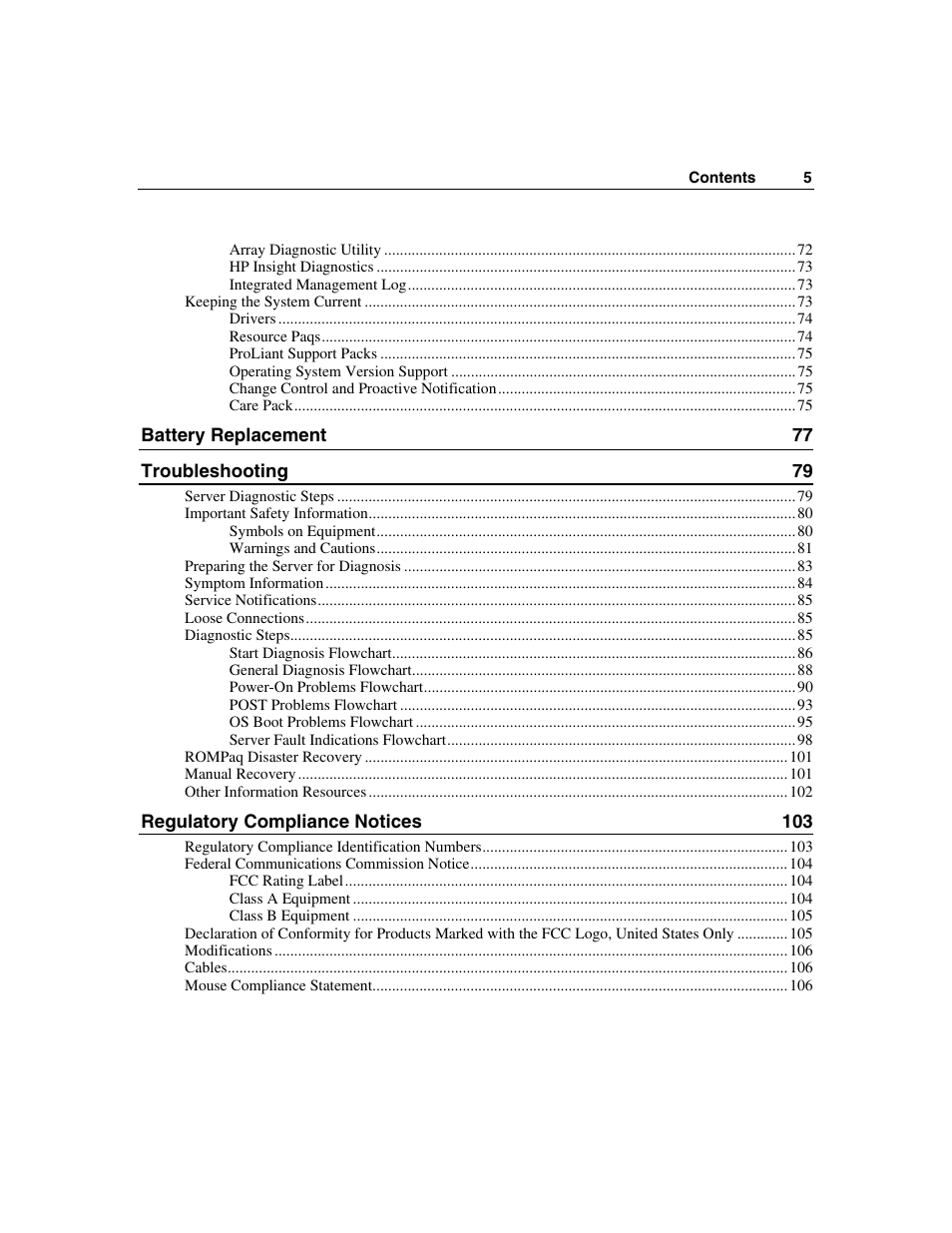 HP ProLiant ML310 G2 Server User Manual | Page 5 / 124