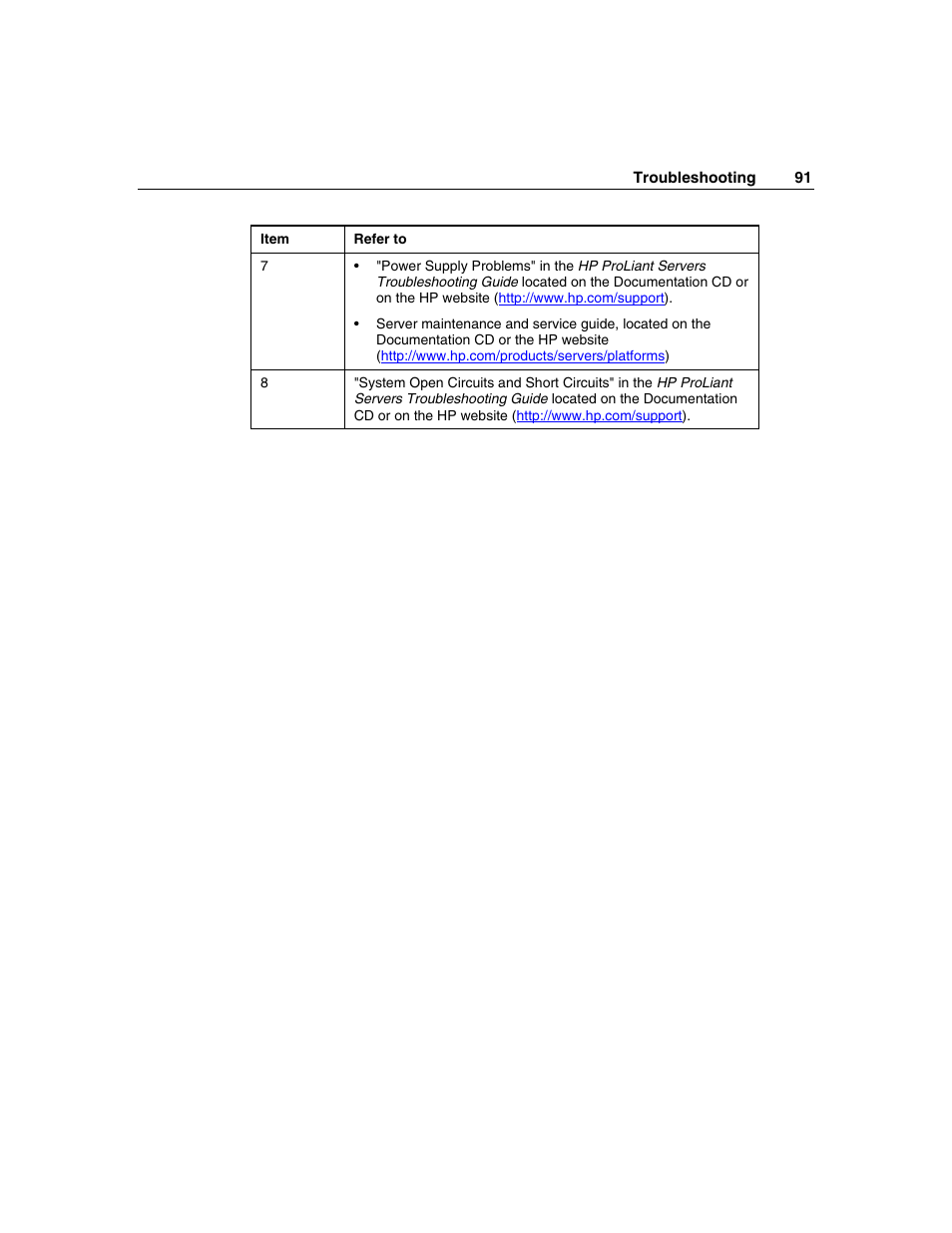 HP ProLiant ML310 G2 Server User Manual | Page 91 / 124