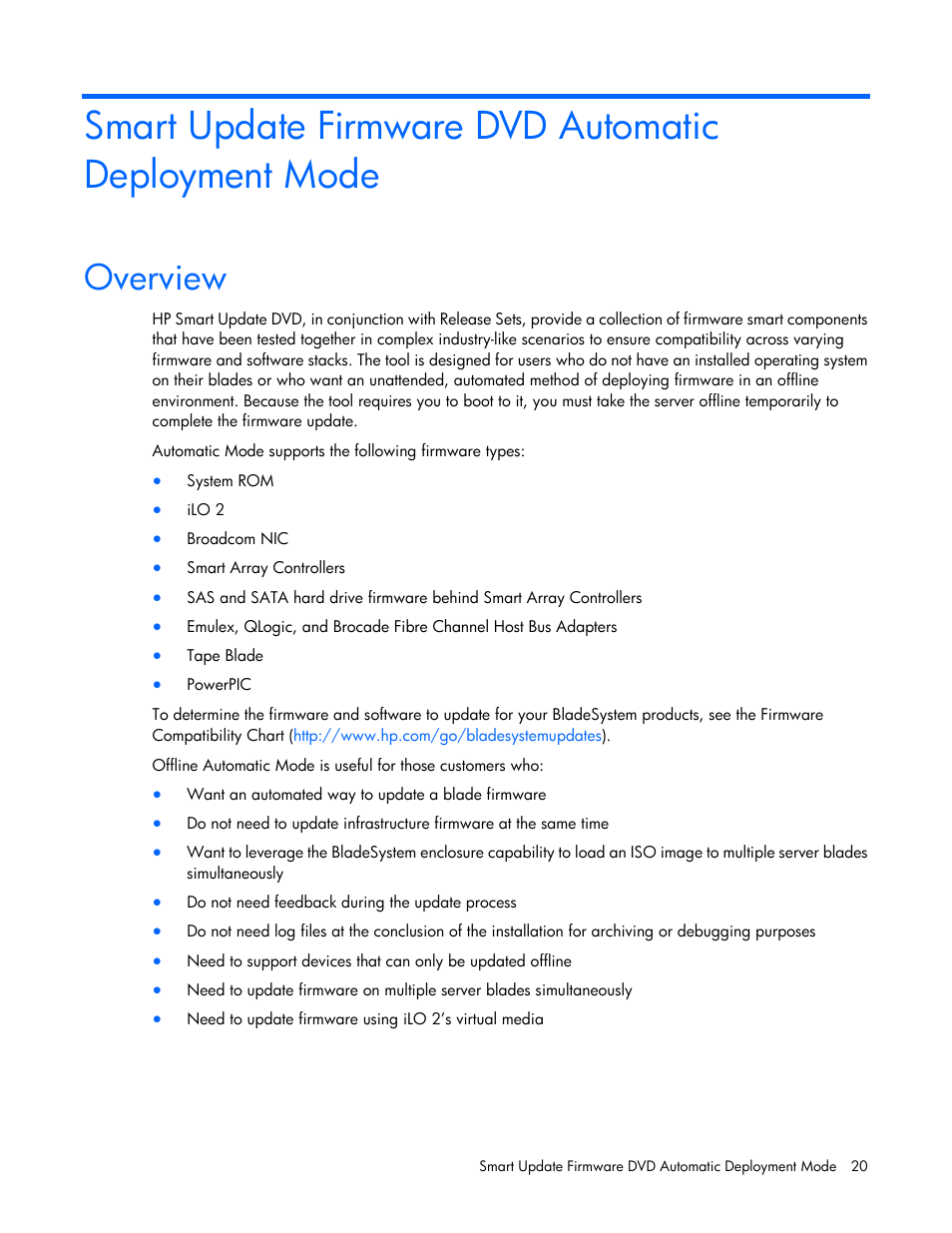 Overview | HP SmartStart-Software User Manual | Page 20 / 59