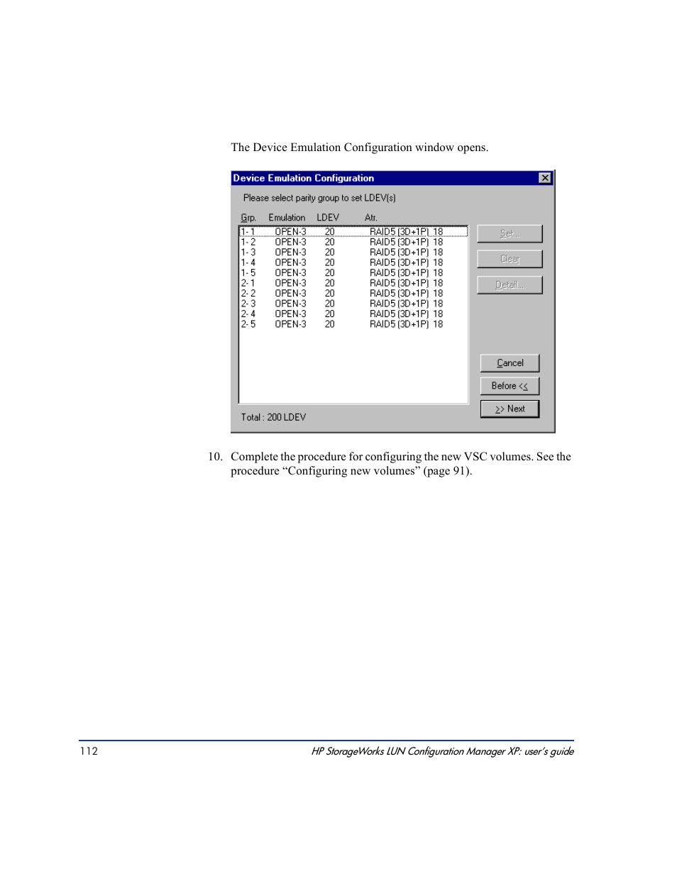 HP LUN Configuration Manager XP Software User Manual | Page 112 / 144