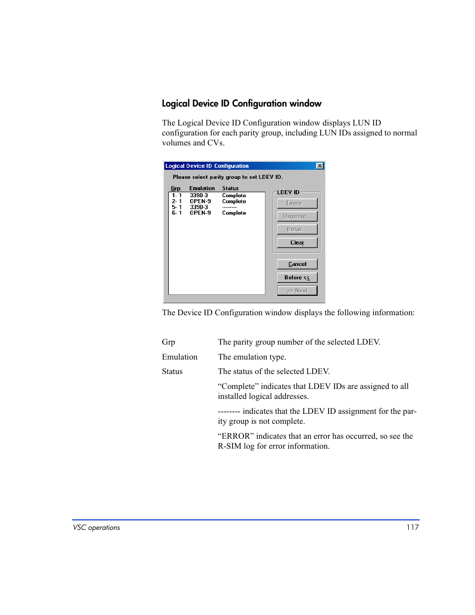 HP LUN Configuration Manager XP Software User Manual | Page 117 / 144