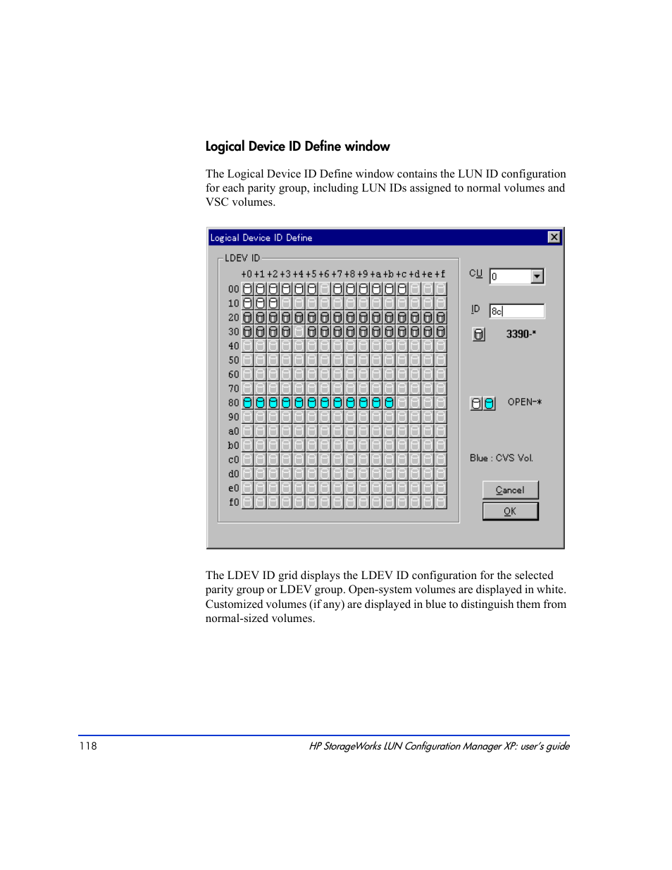 HP LUN Configuration Manager XP Software User Manual | Page 118 / 144