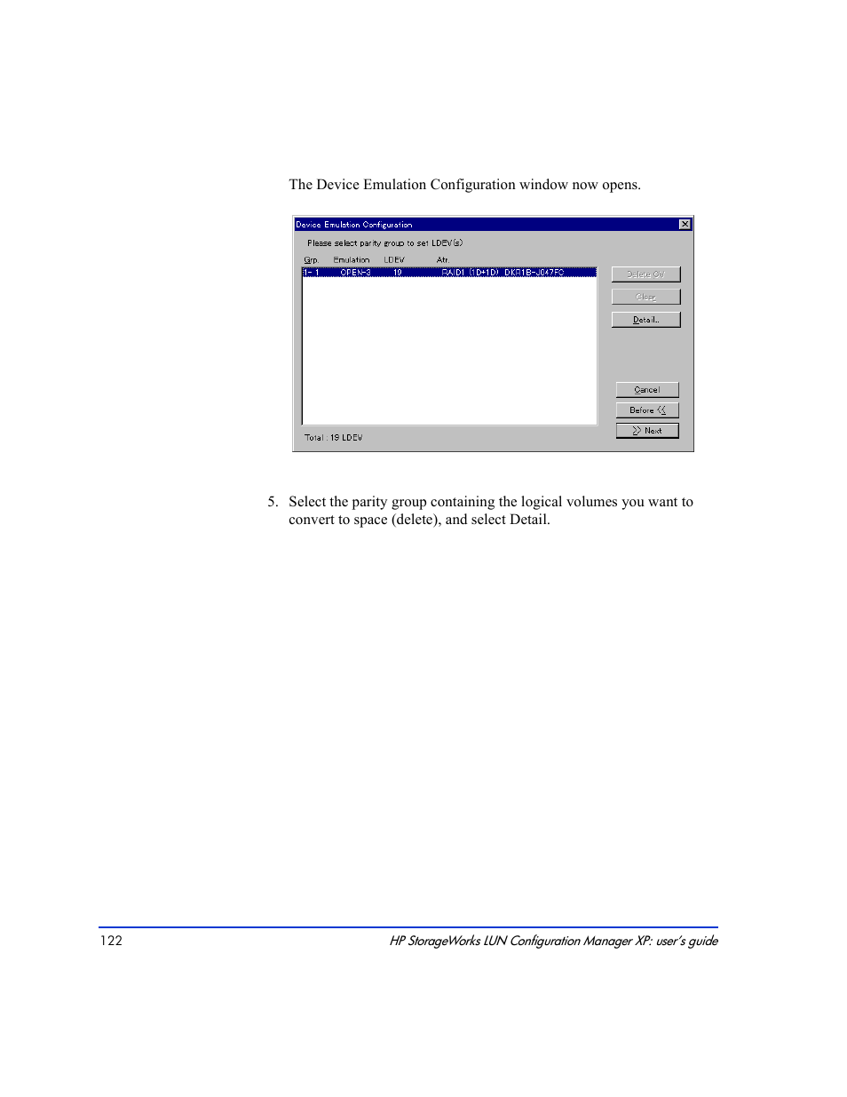 HP LUN Configuration Manager XP Software User Manual | Page 122 / 144