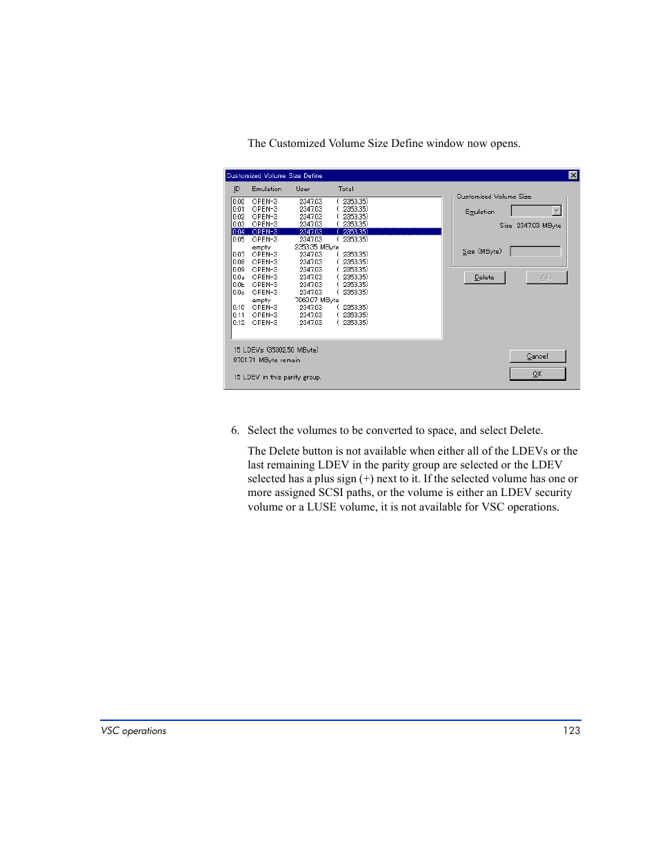 HP LUN Configuration Manager XP Software User Manual | Page 123 / 144