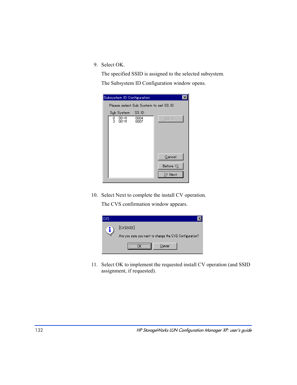HP LUN Configuration Manager XP Software User Manual | Page 132 / 144