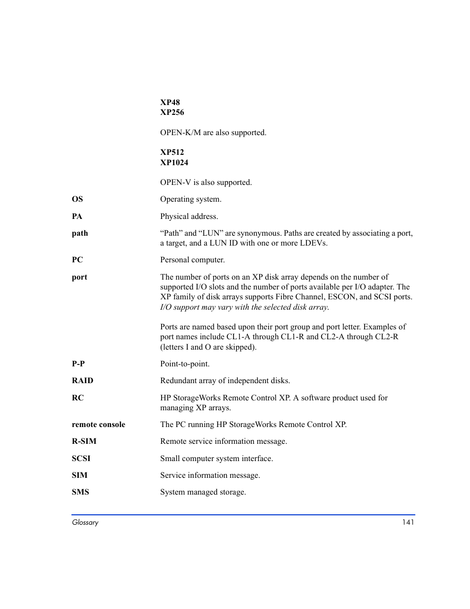 HP LUN Configuration Manager XP Software User Manual | Page 141 / 144