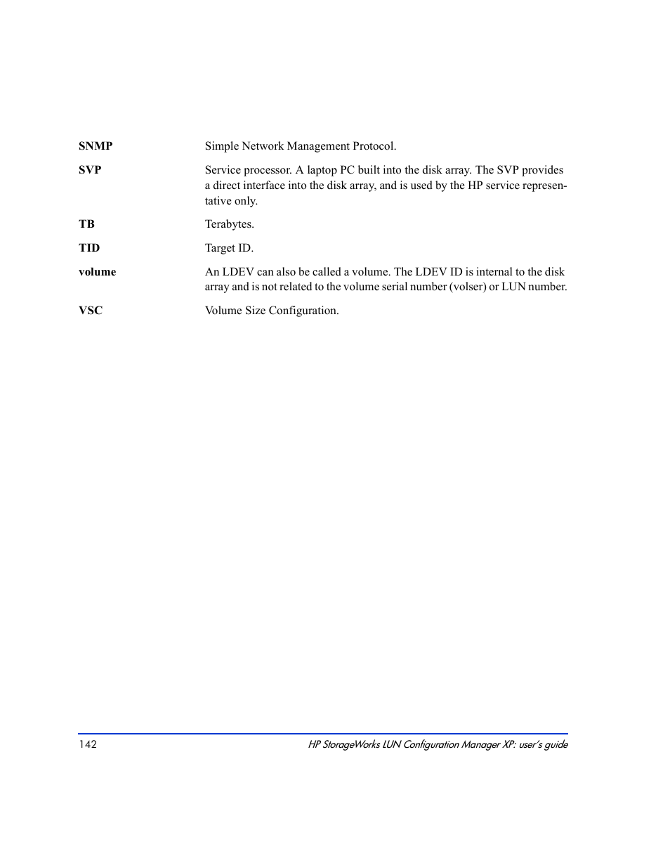 HP LUN Configuration Manager XP Software User Manual | Page 142 / 144