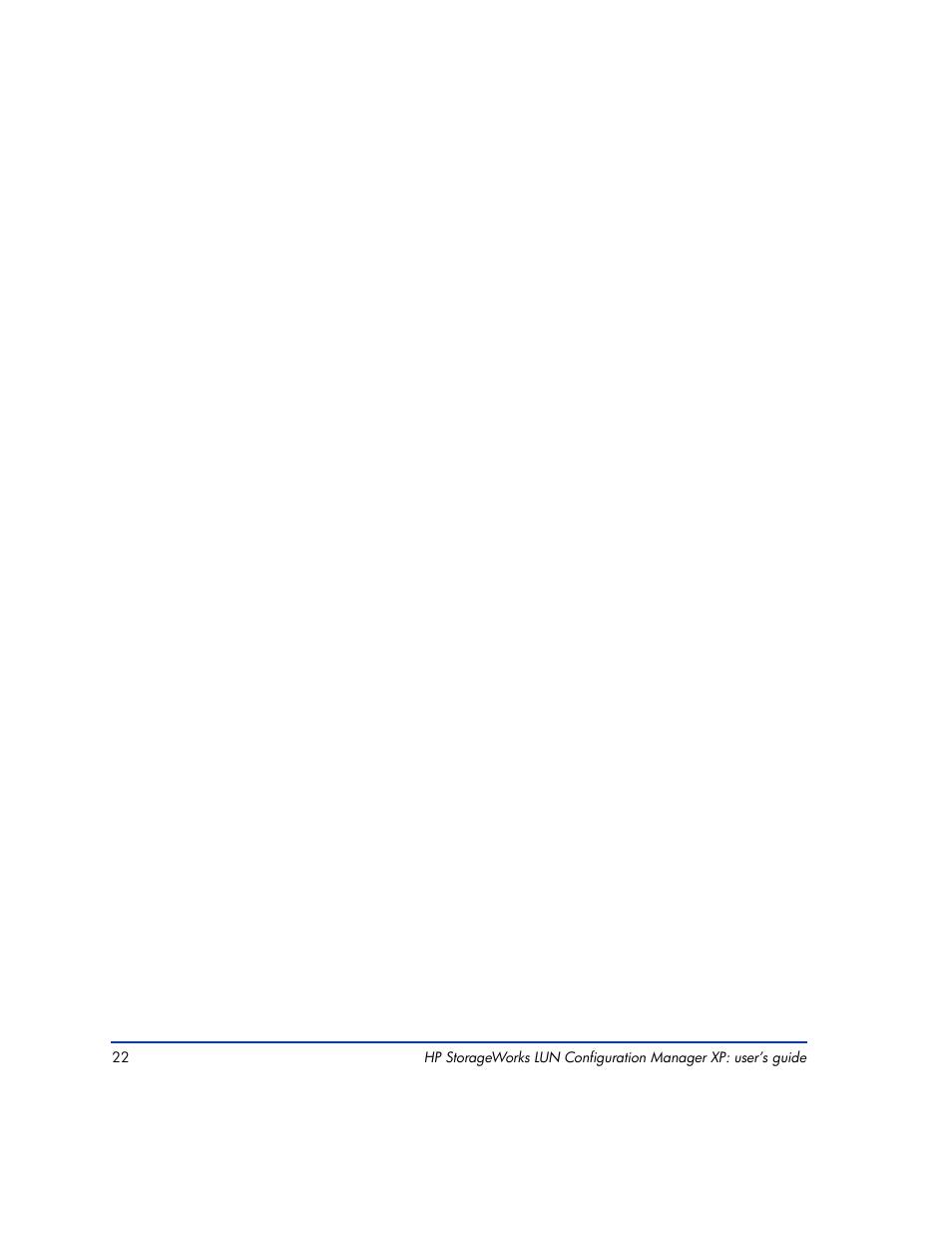 HP LUN Configuration Manager XP Software User Manual | Page 22 / 144