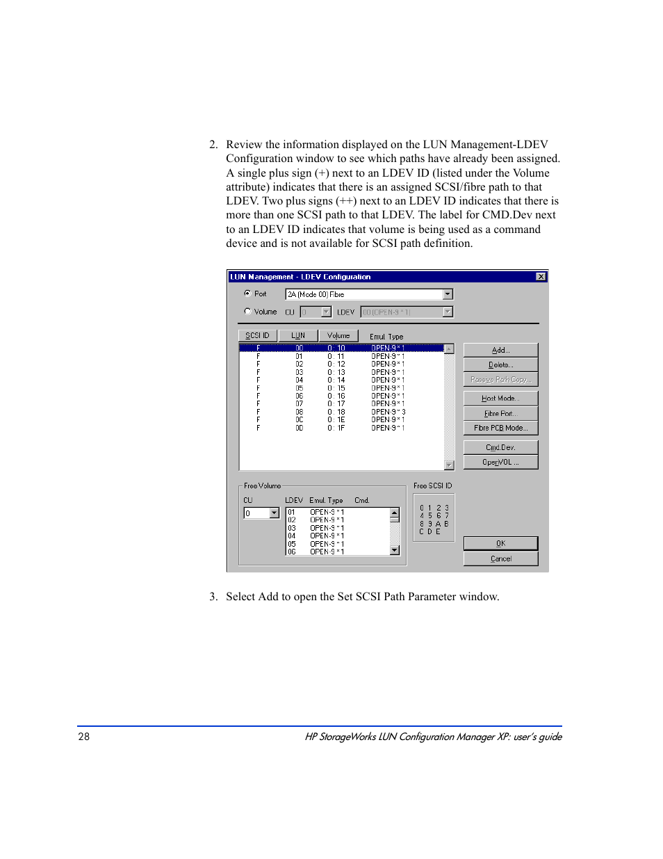 HP LUN Configuration Manager XP Software User Manual | Page 28 / 144