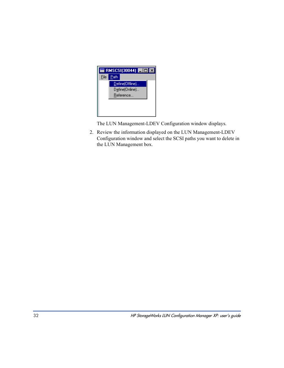 HP LUN Configuration Manager XP Software User Manual | Page 32 / 144