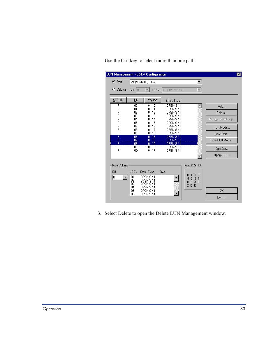 HP LUN Configuration Manager XP Software User Manual | Page 33 / 144