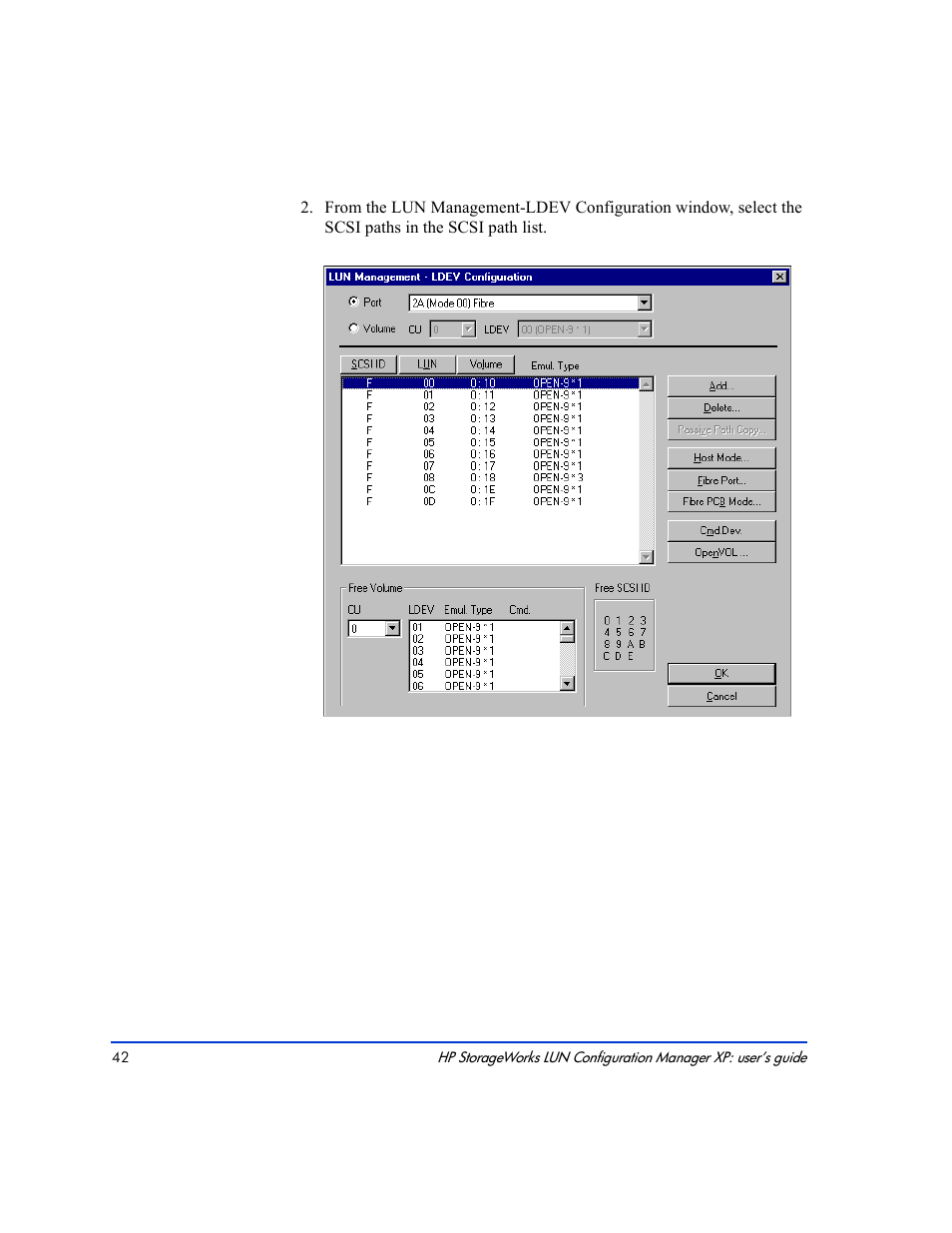 HP LUN Configuration Manager XP Software User Manual | Page 42 / 144