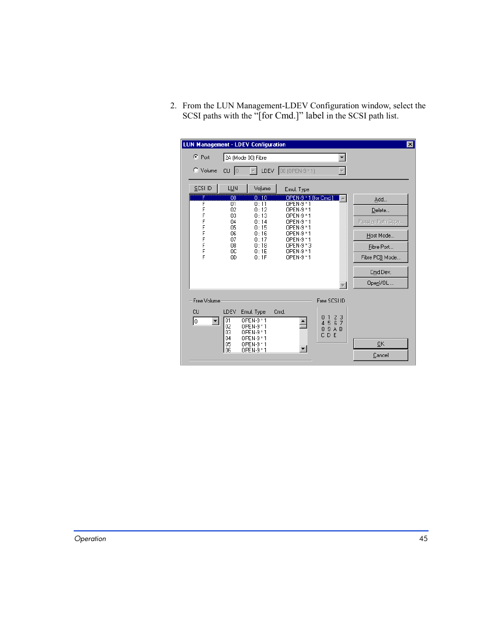 HP LUN Configuration Manager XP Software User Manual | Page 45 / 144