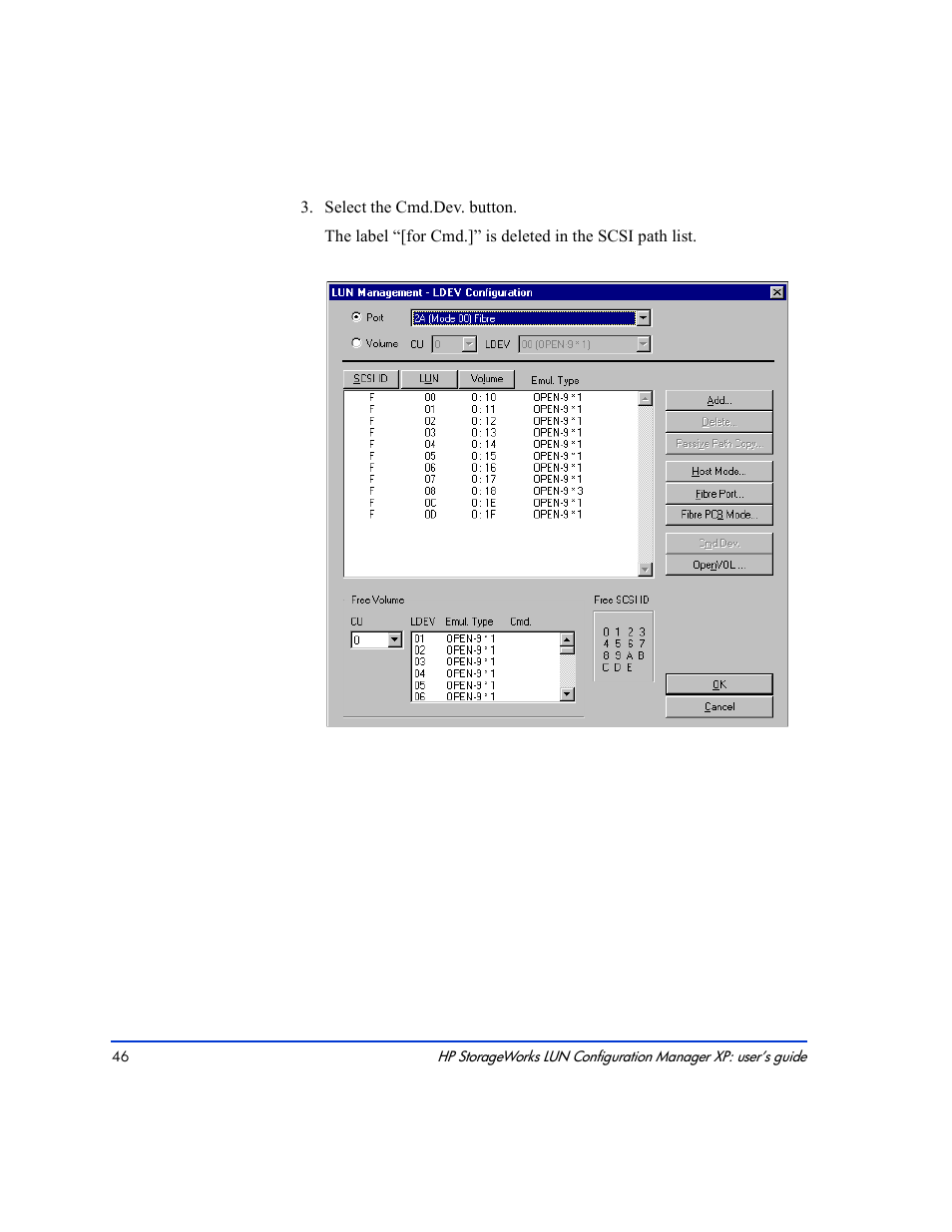 HP LUN Configuration Manager XP Software User Manual | Page 46 / 144