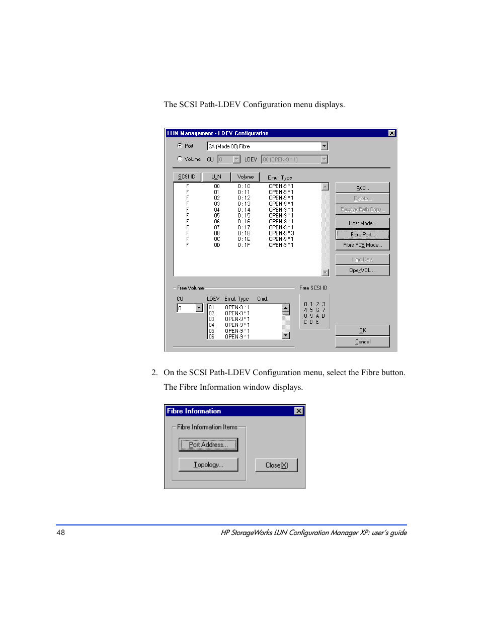 HP LUN Configuration Manager XP Software User Manual | Page 48 / 144
