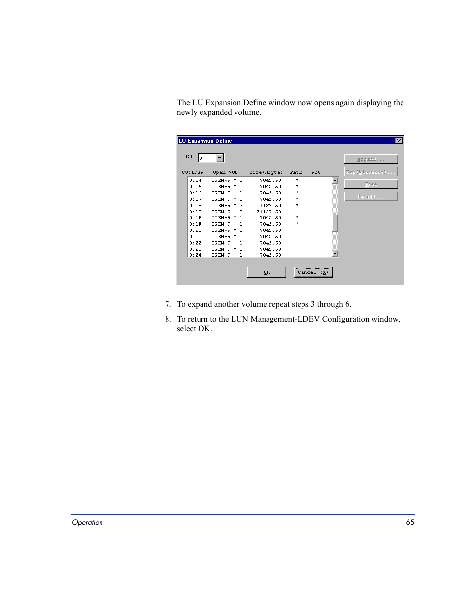 HP LUN Configuration Manager XP Software User Manual | Page 65 / 144