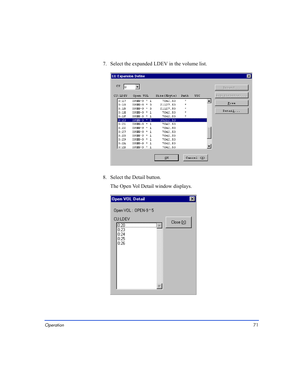 HP LUN Configuration Manager XP Software User Manual | Page 71 / 144
