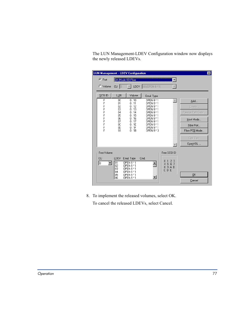 HP LUN Configuration Manager XP Software User Manual | Page 77 / 144