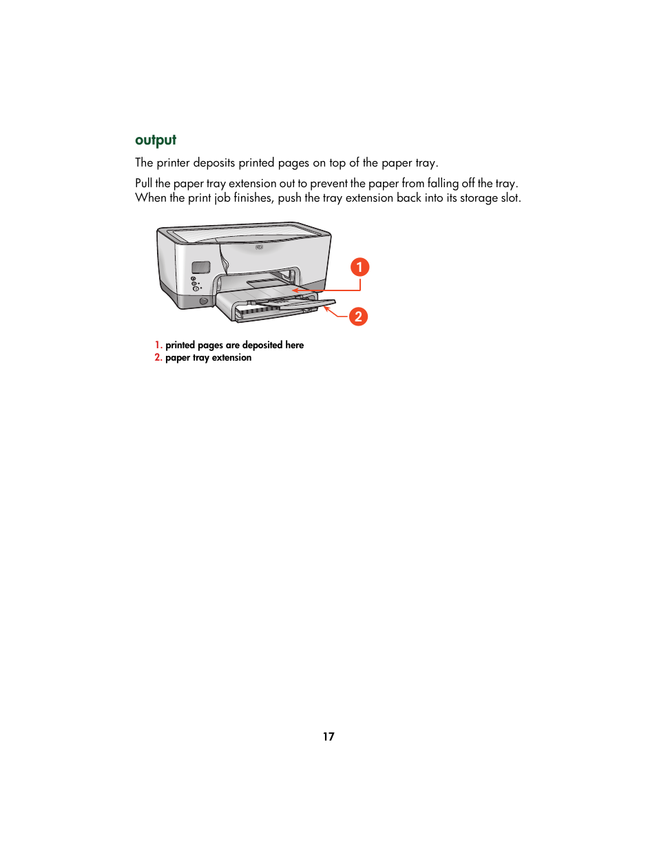 Output | HP Color Inkjet cp1160 Printer series User Manual | Page 25 / 213