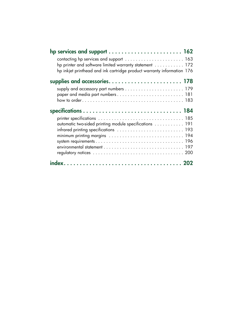 HP Color Inkjet cp1160 Printer series User Manual | Page 4 / 213