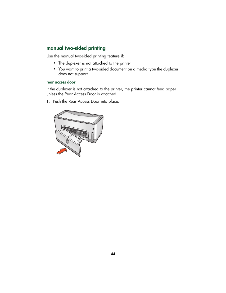 Manual two-sided printing | HP Color Inkjet cp1160 Printer series User Manual | Page 52 / 213