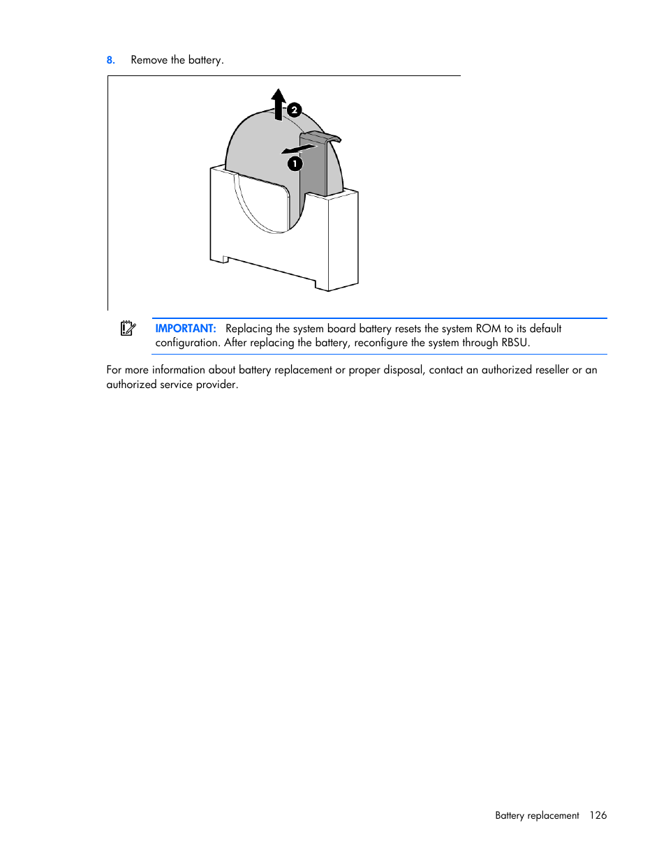 HP ProLiant ML350e Gen8 Server User Manual | Page 126 / 147