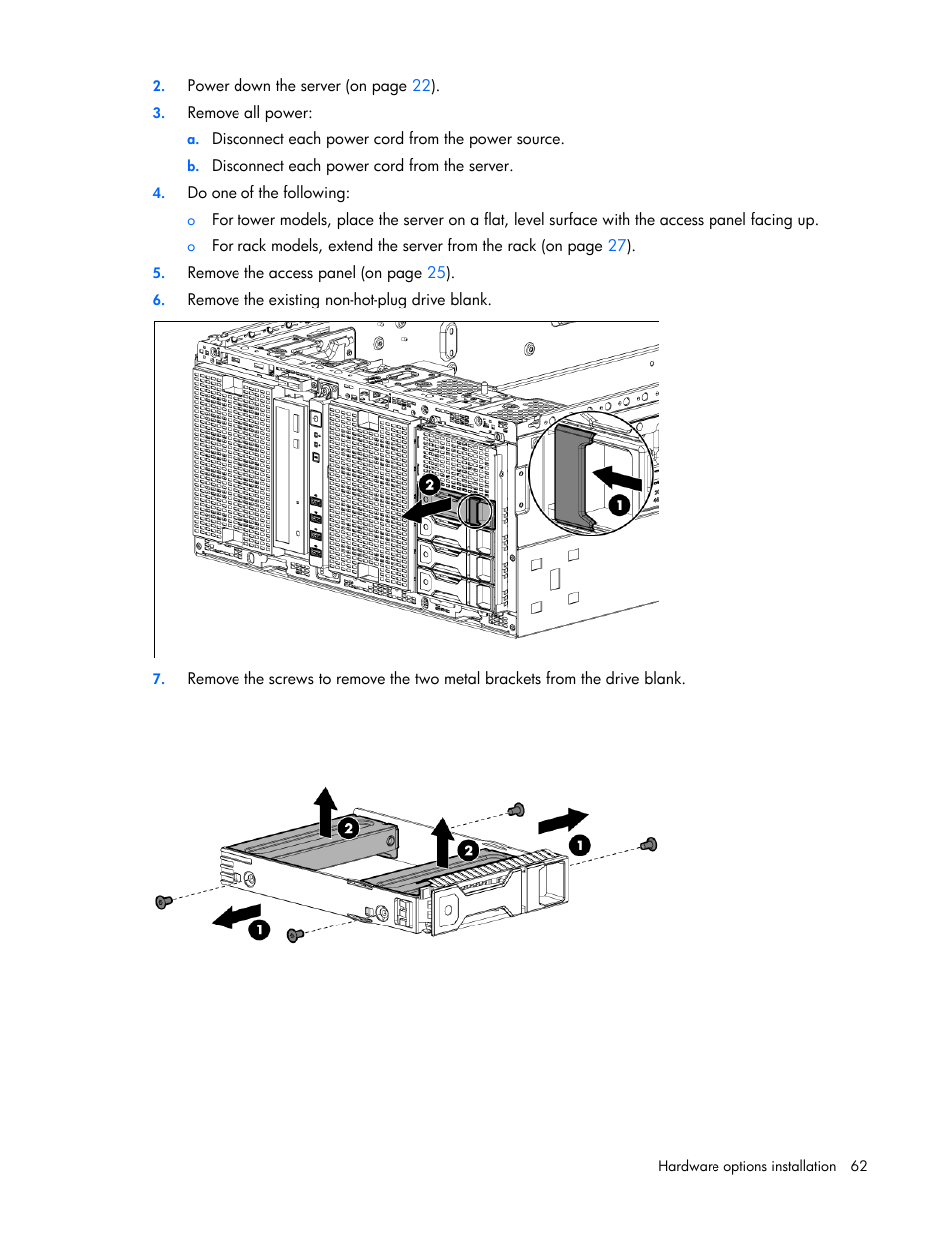 HP ProLiant ML350e Gen8 Server User Manual | Page 62 / 147
