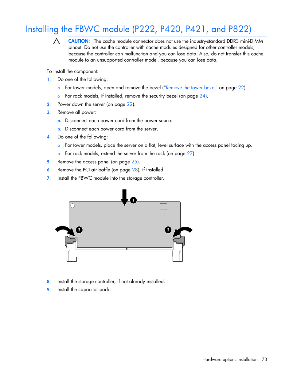 HP ProLiant ML350e Gen8 Server User Manual | Page 73 / 147