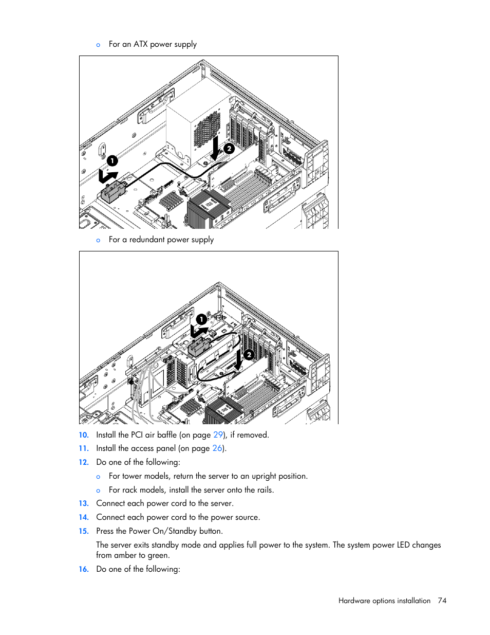 HP ProLiant ML350e Gen8 Server User Manual | Page 74 / 147