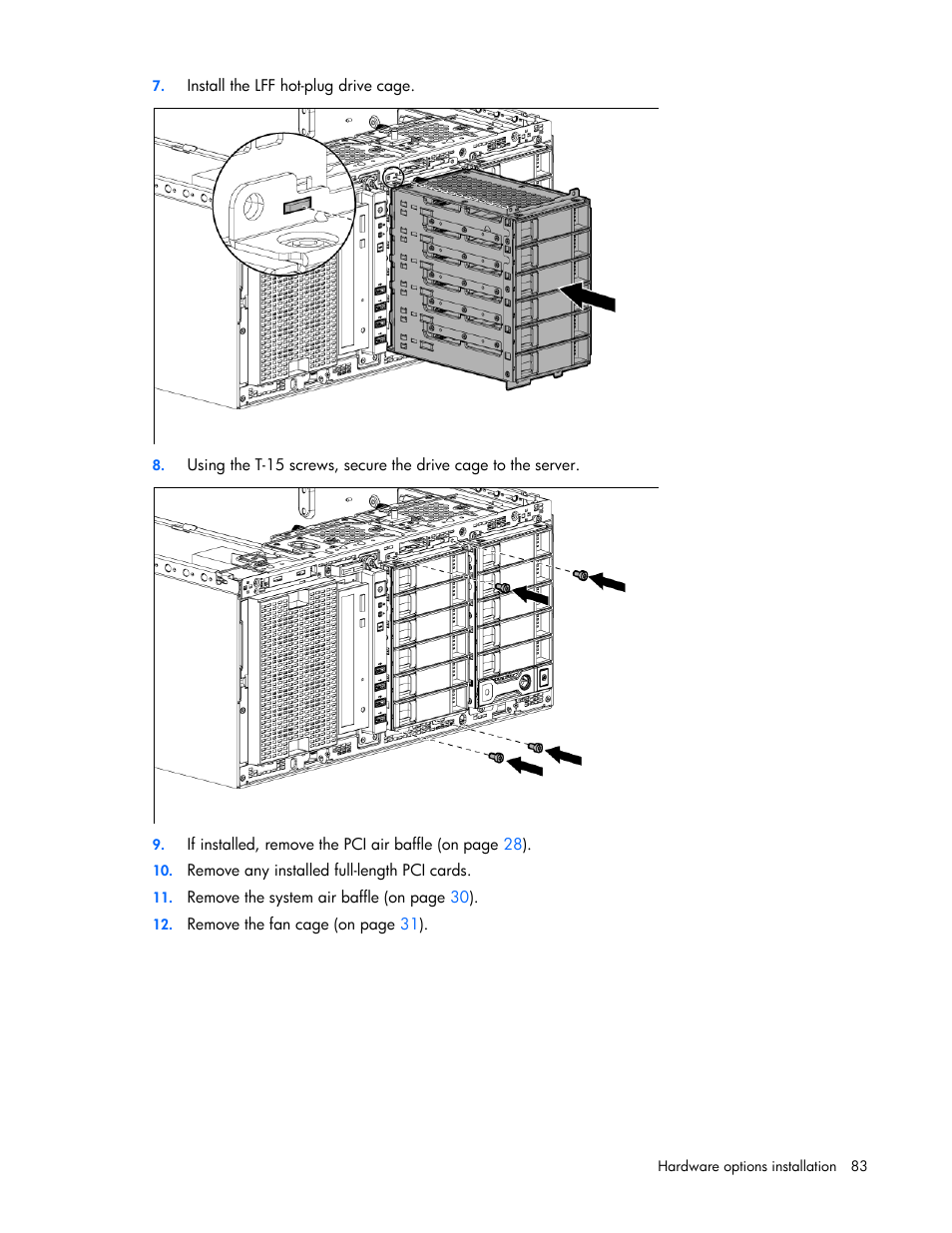 HP ProLiant ML350e Gen8 Server User Manual | Page 83 / 147