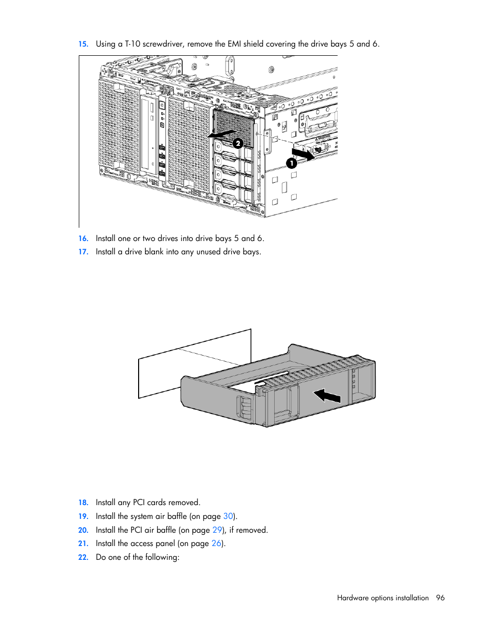 HP ProLiant ML350e Gen8 Server User Manual | Page 96 / 147