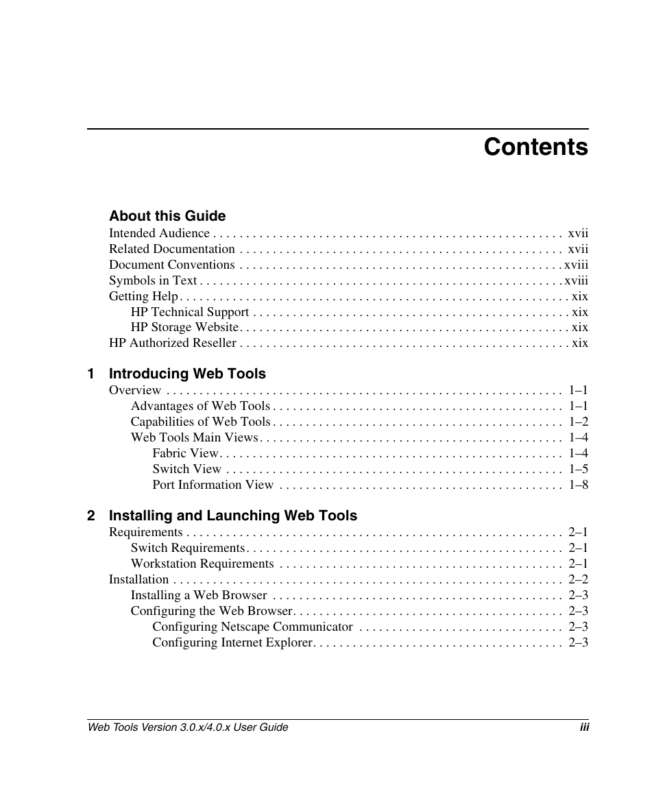 HP StorageWorks 2.32 SAN Switch User Manual | Page 3 / 348