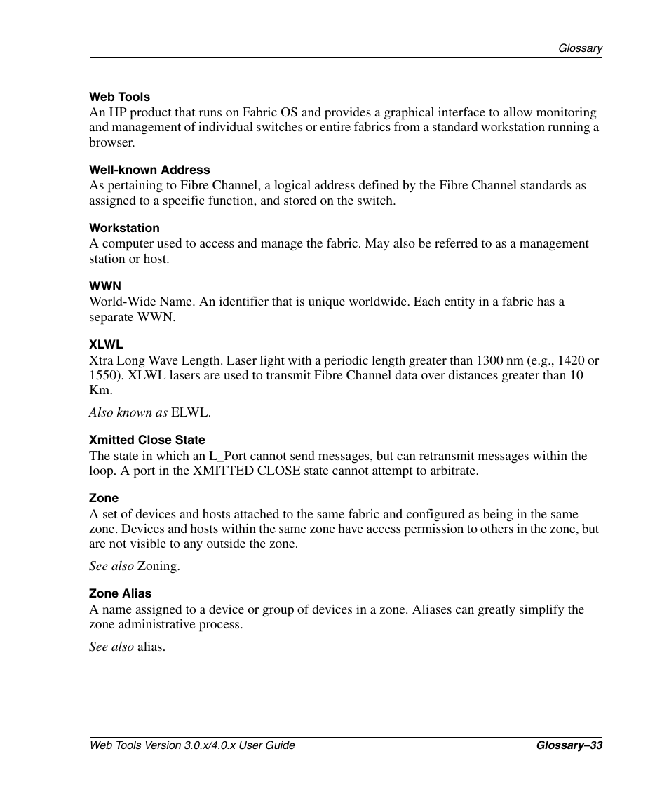 HP StorageWorks 2.32 SAN Switch User Manual | Page 343 / 348