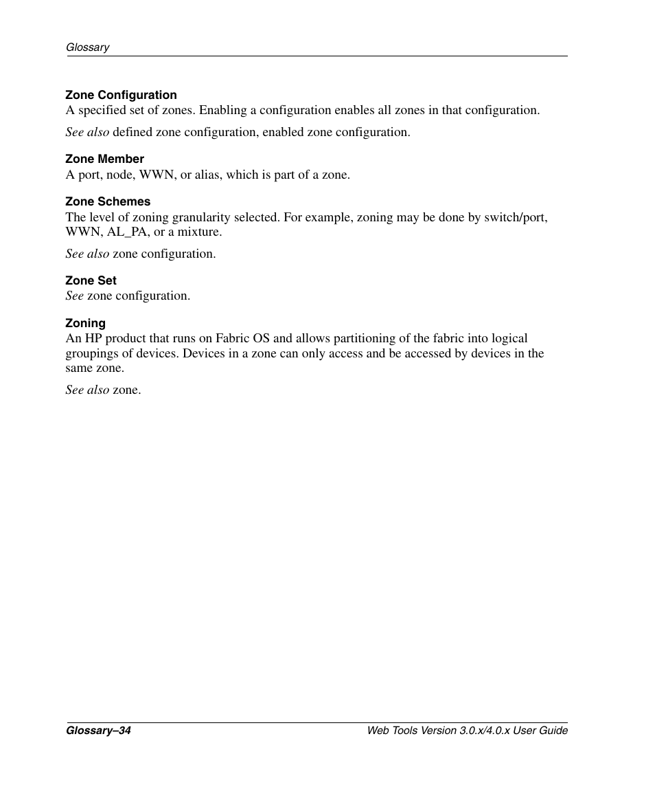 HP StorageWorks 2.32 SAN Switch User Manual | Page 344 / 348