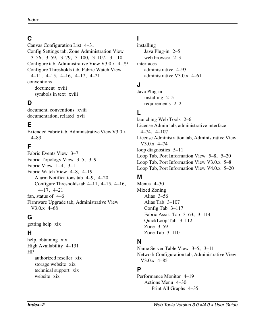 HP StorageWorks 2.32 SAN Switch User Manual | Page 346 / 348