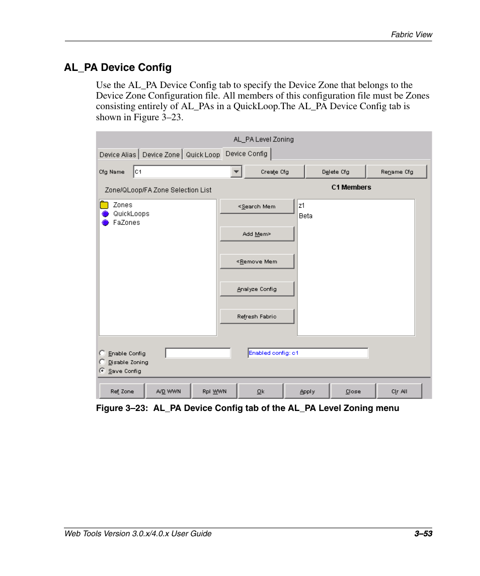 Al_pa device config, Al_pa device config –53 | HP StorageWorks 2.32 SAN Switch User Manual | Page 89 / 348