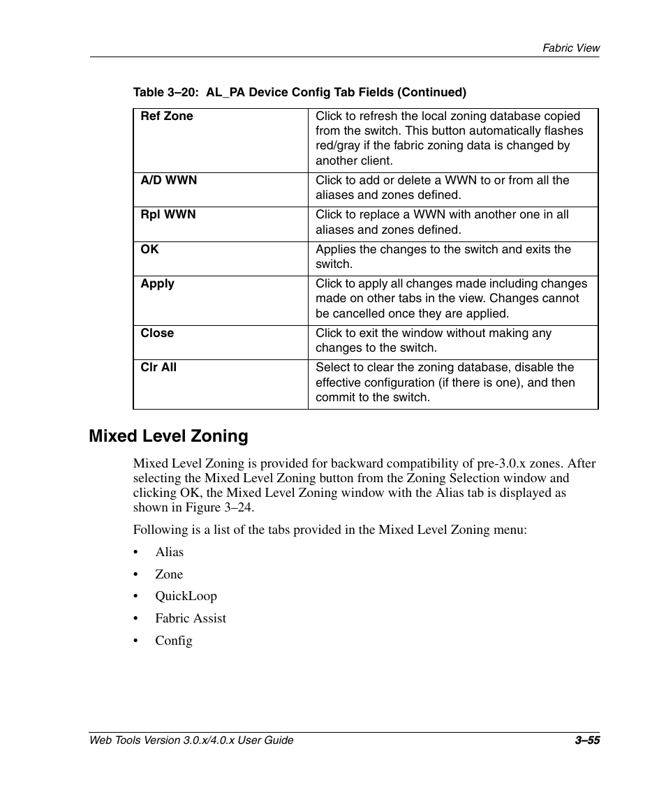 Mixed level zoning, Mixed level zoning –55 | HP StorageWorks 2.32 SAN Switch User Manual | Page 91 / 348