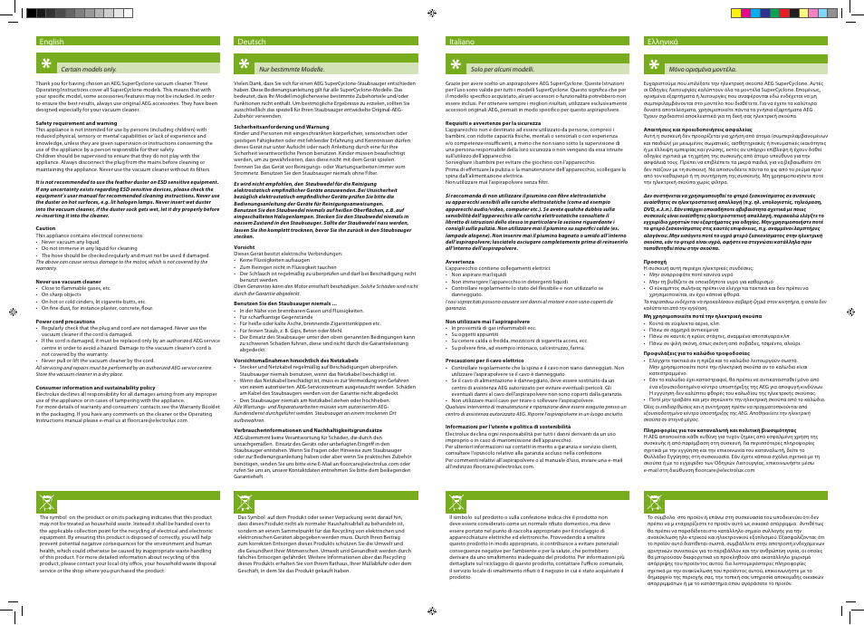 AEG ASC69FD2 User Manual | Page 2 / 4