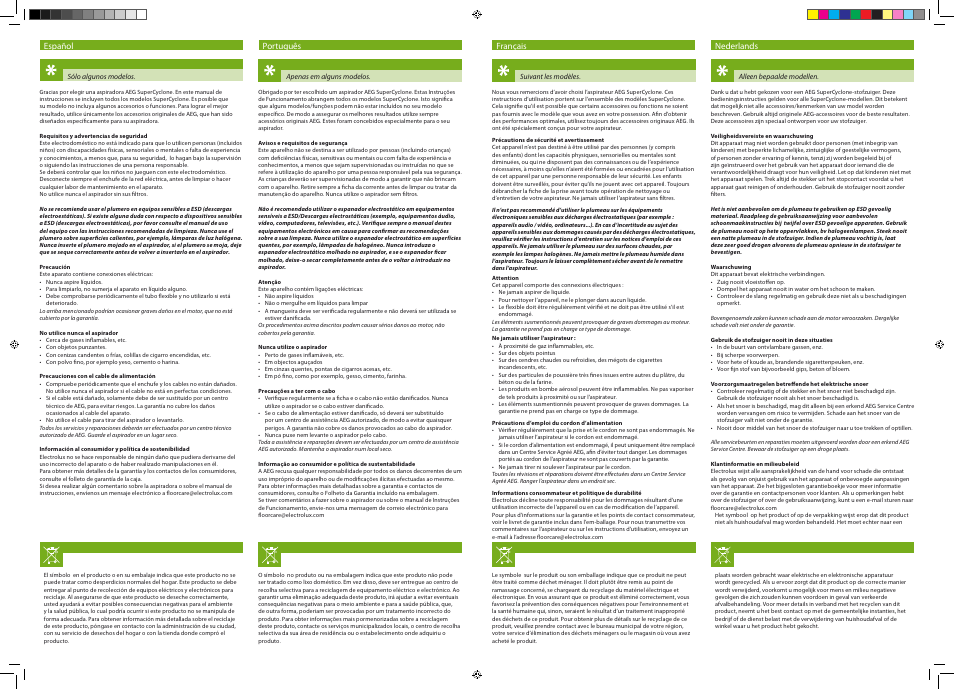 AEG ASC69FD2 User Manual | Page 3 / 4