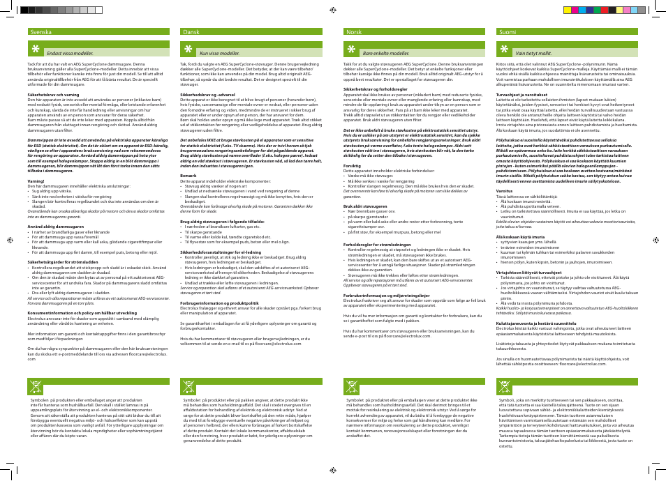 AEG ASC69FD2 User Manual | Page 4 / 4