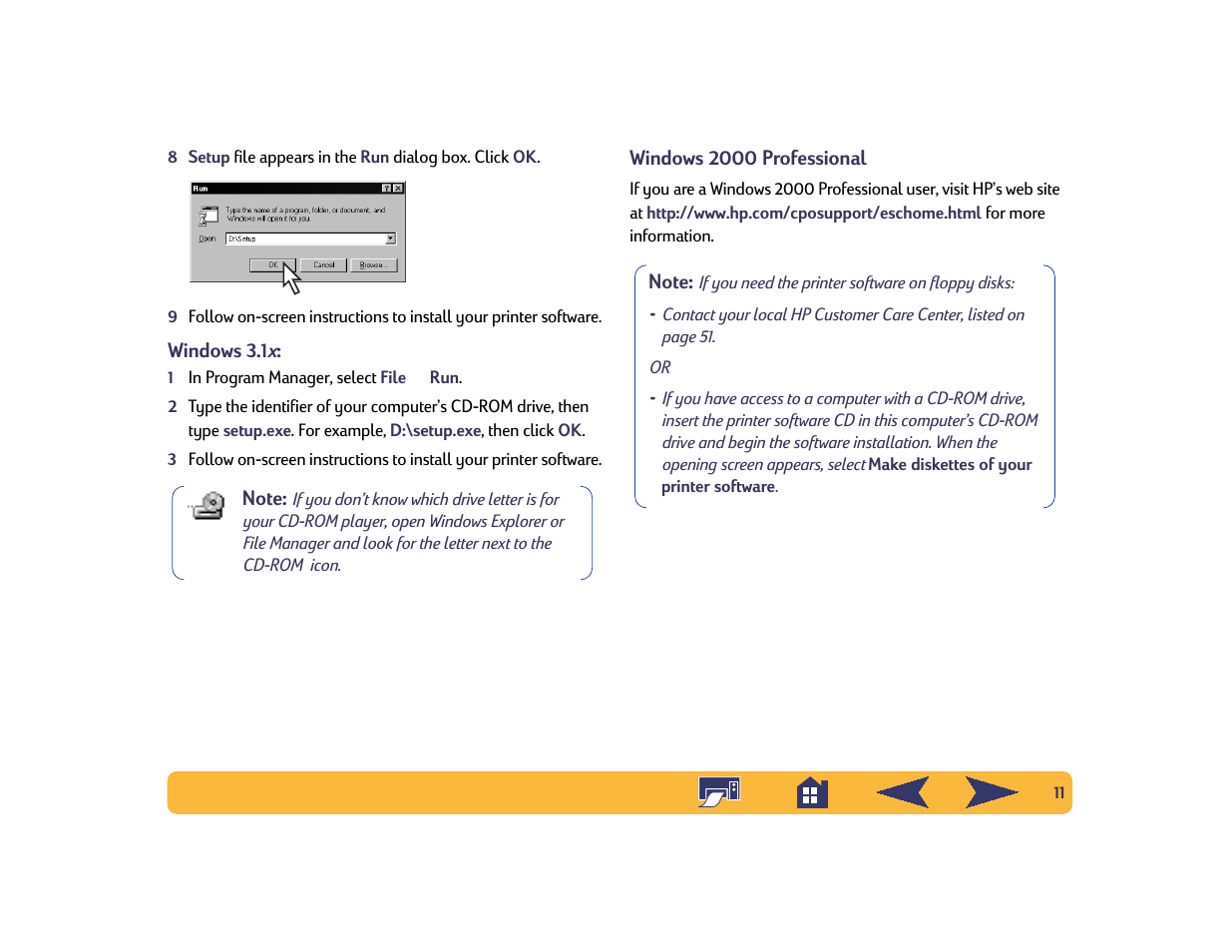 HP Deskjet 642c Printer User Manual | Page 11 / 70