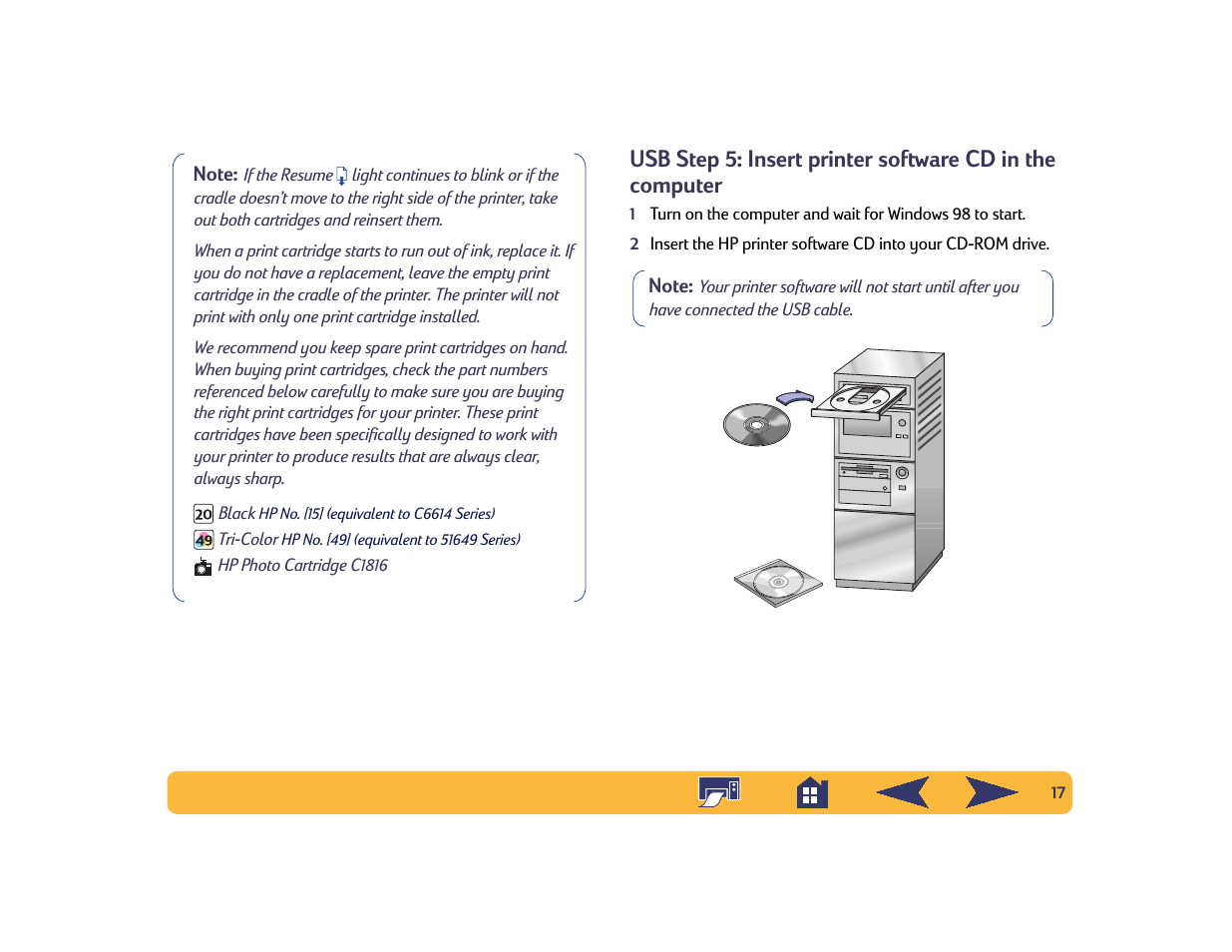 HP Deskjet 642c Printer User Manual | Page 17 / 70