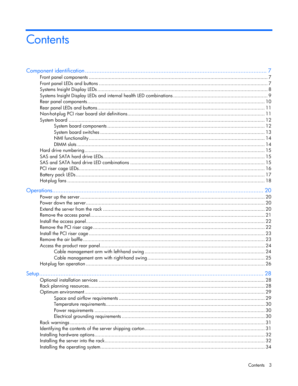 HP ProLiant DL385 G6 Server User Manual | Page 3 / 106