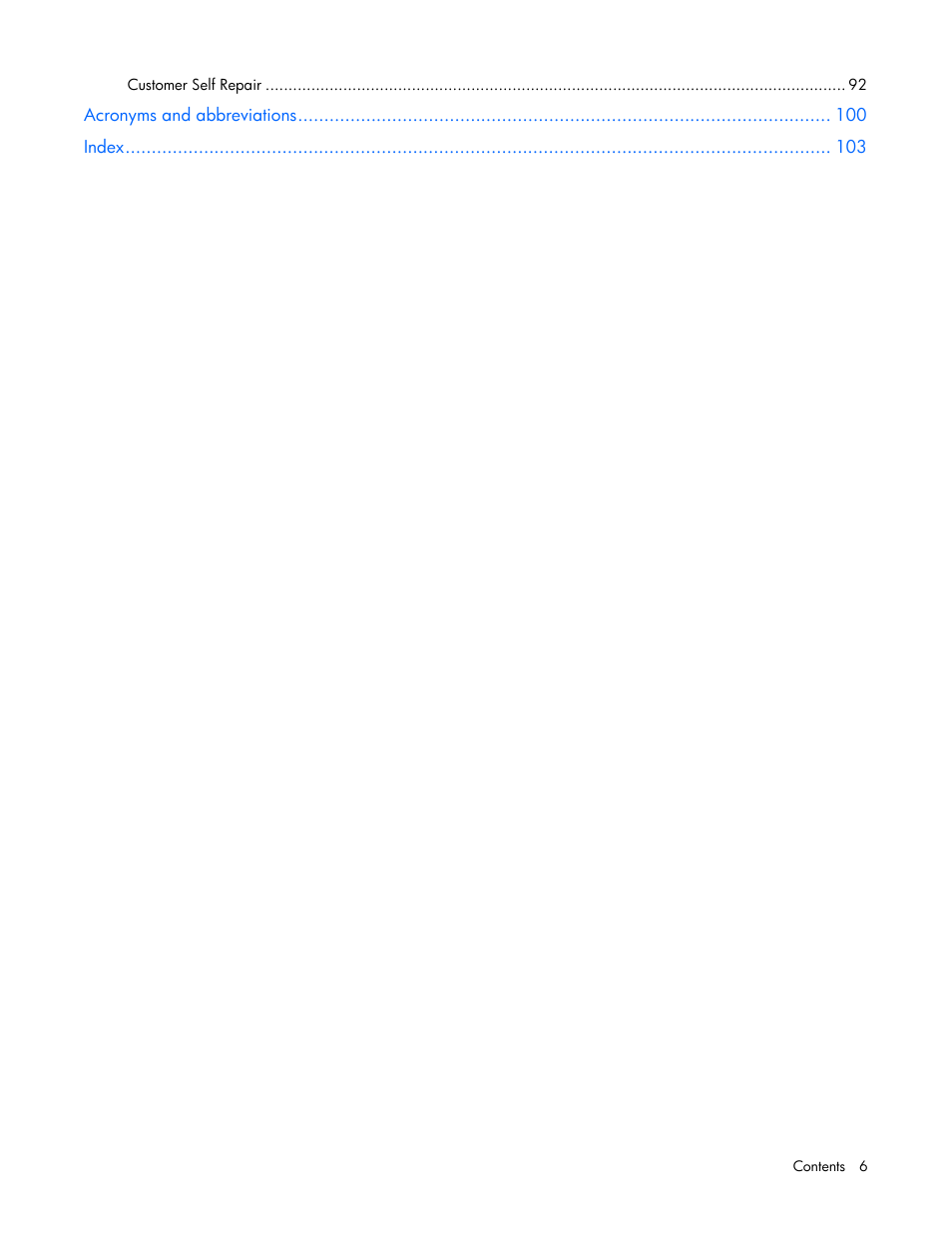 HP ProLiant DL385 G6 Server User Manual | Page 6 / 106