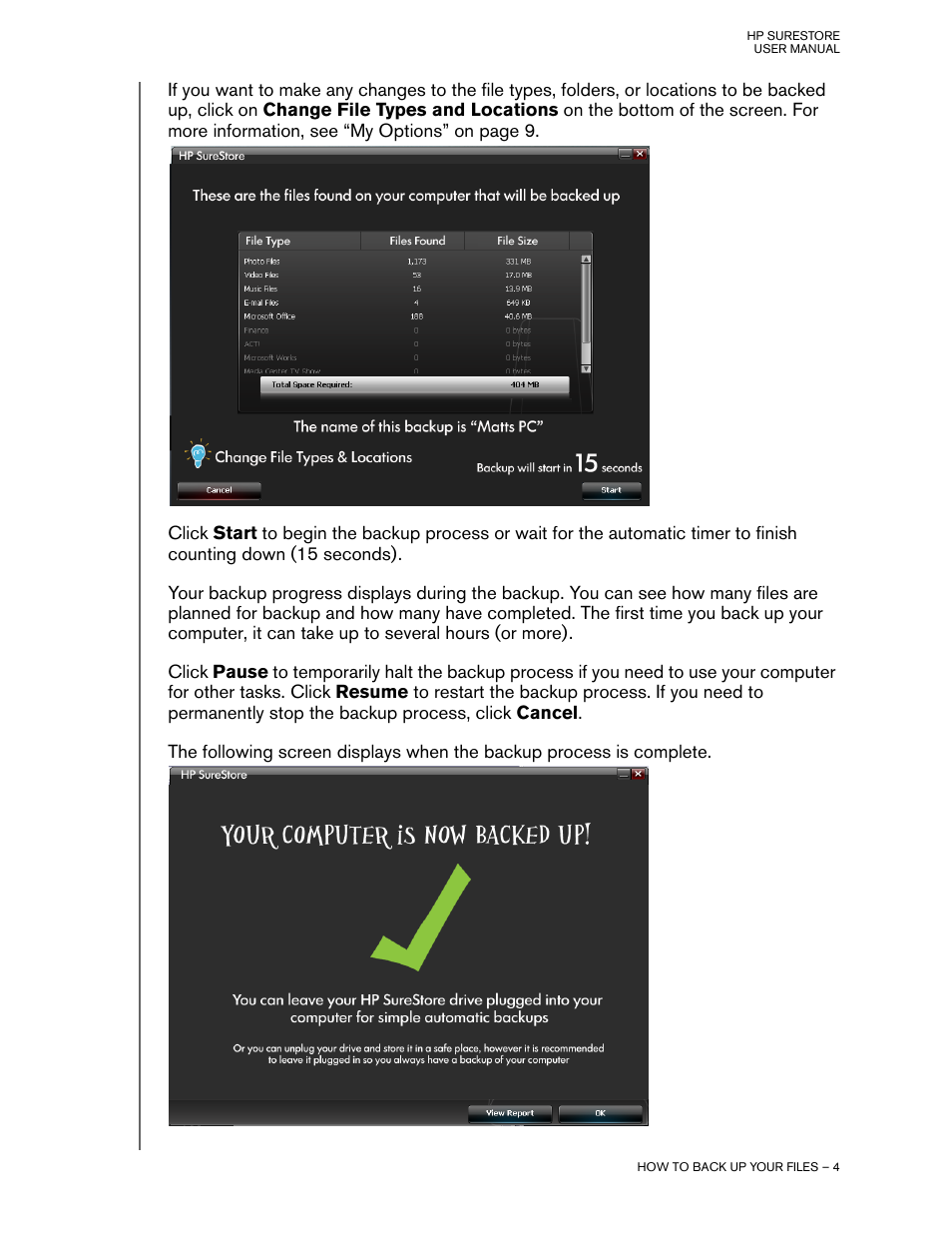 HP HD4000 Personal Media Drive User Manual | Page 7 / 14