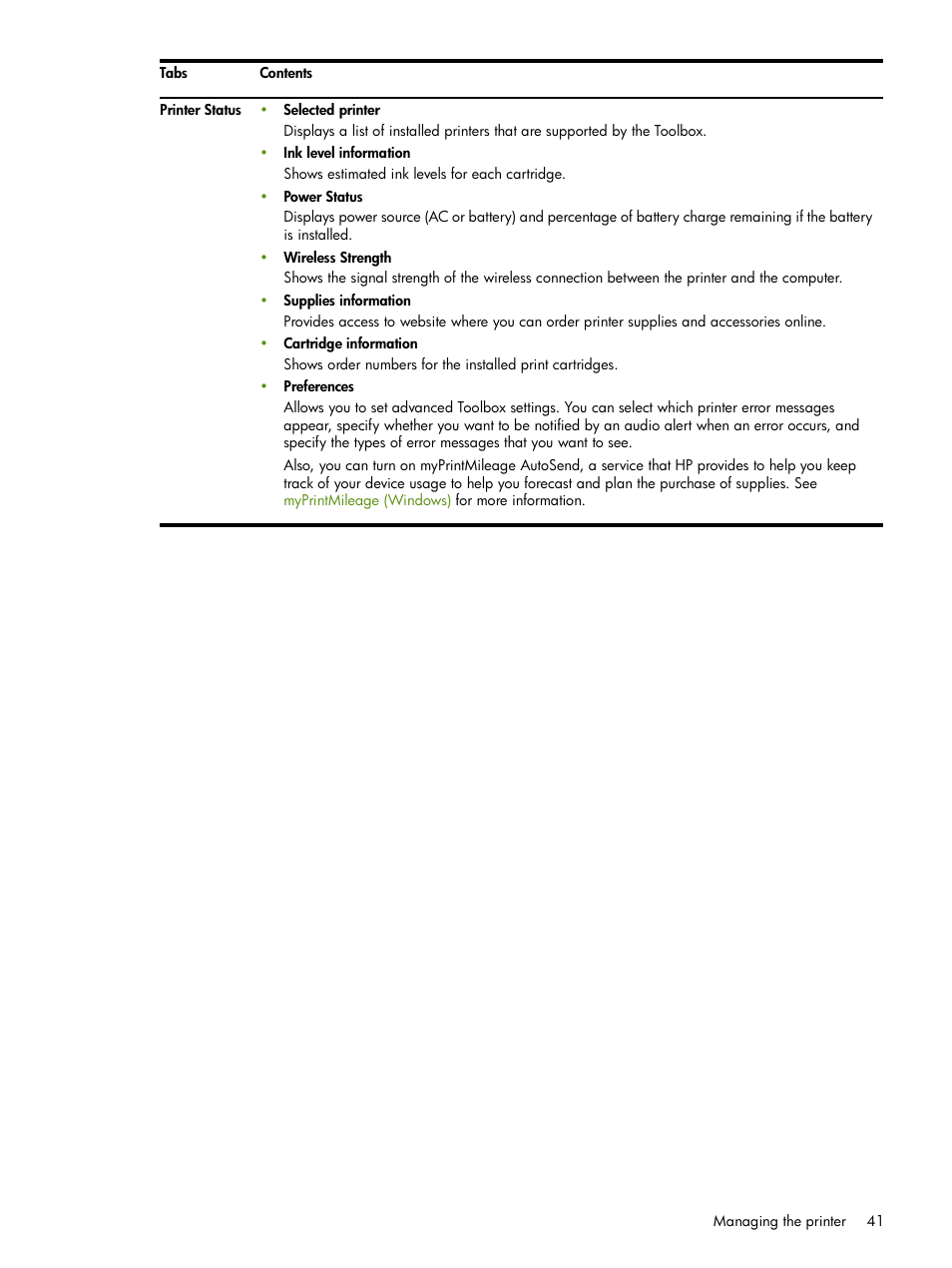 HP Deskjet 460cb Mobile Printer User Manual | Page 41 / 132