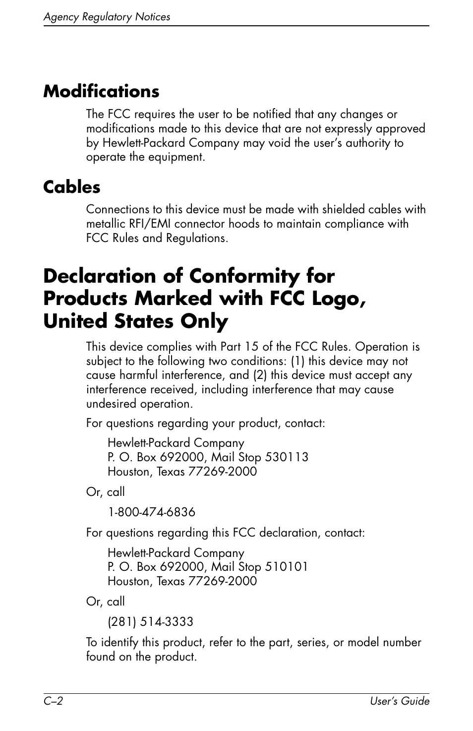 Modifications, Cables, Avis canadien | European notice, Japanese notice, Korean notice | HP Pavilion f1904 19 inch LCD Monitor User Manual | Page 40 / 46