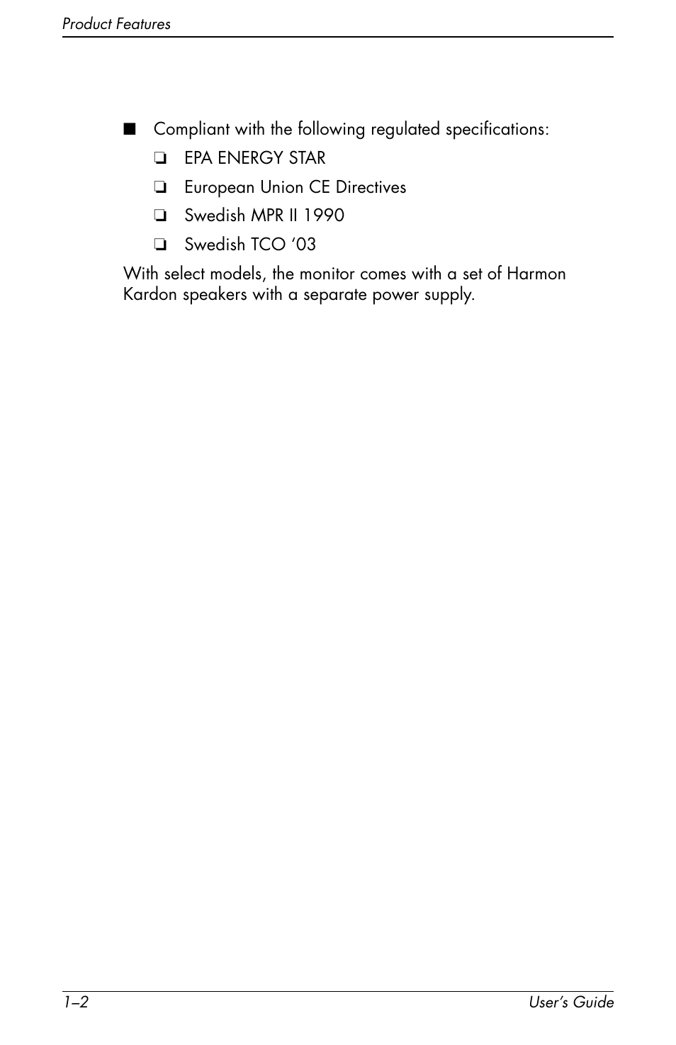 HP Pavilion f1904 19 inch LCD Monitor User Manual | Page 6 / 46