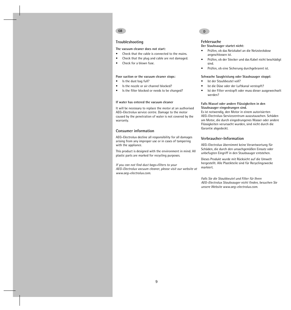 AEG AS201 User Manual | Page 11 / 14